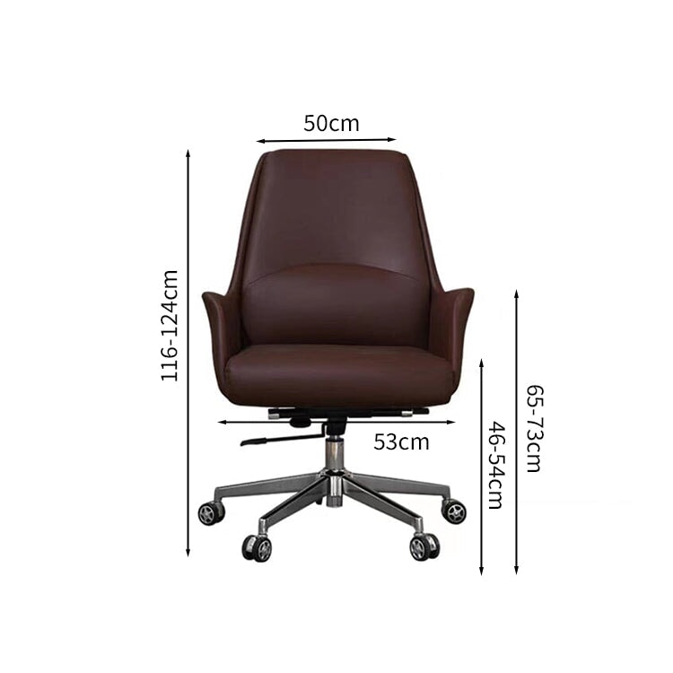 ハイバックチェア ボスチェア オフィス ミーティング プレジデントチェア リクライニング 背もたれ レザー回転椅子 弓型 座りがちな背骨 腰サポート ホームチェア BGY-M-038