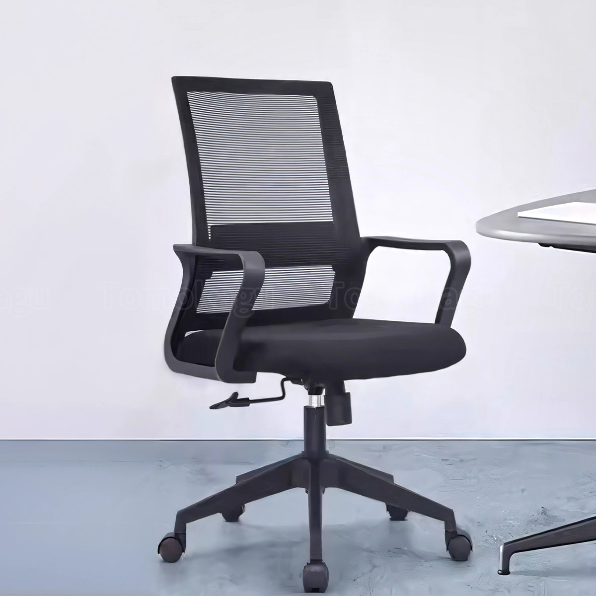 メッシュ生地 ハイバック キャスター付き オフィスチェア オフィスチェアー パソコンチェア ワークチェア PCチェア コンパクト ブラック カスタマイズ可能 BGY-T006