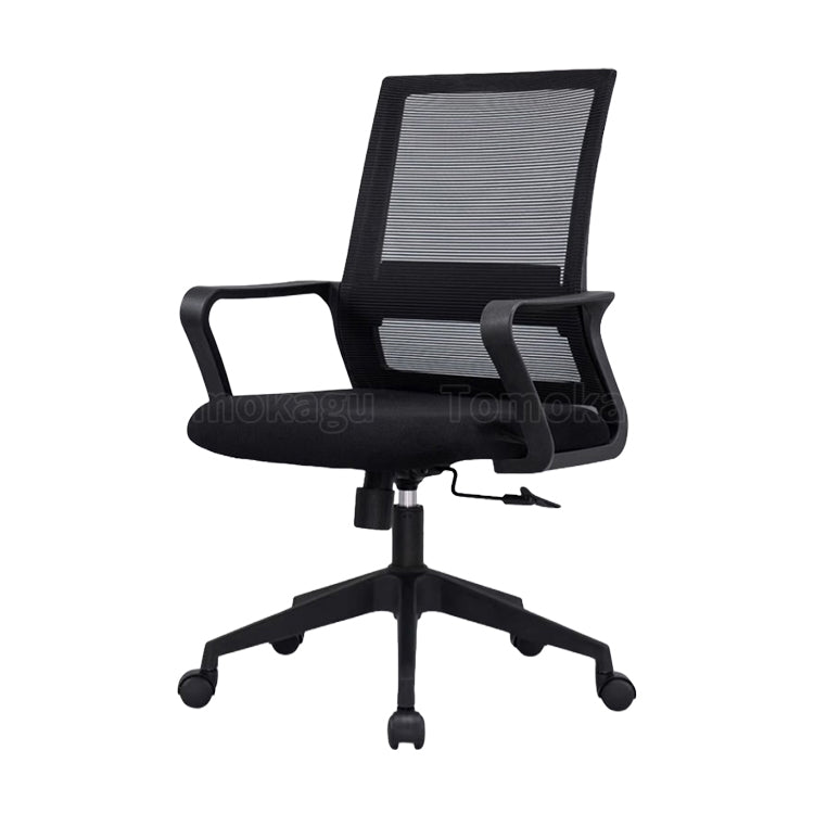 メッシュ生地 ハイバック キャスター付き オフィスチェア オフィスチェアー パソコンチェア ワークチェア PCチェア コンパクト ブラック カスタマイズ可能 BGY-T006