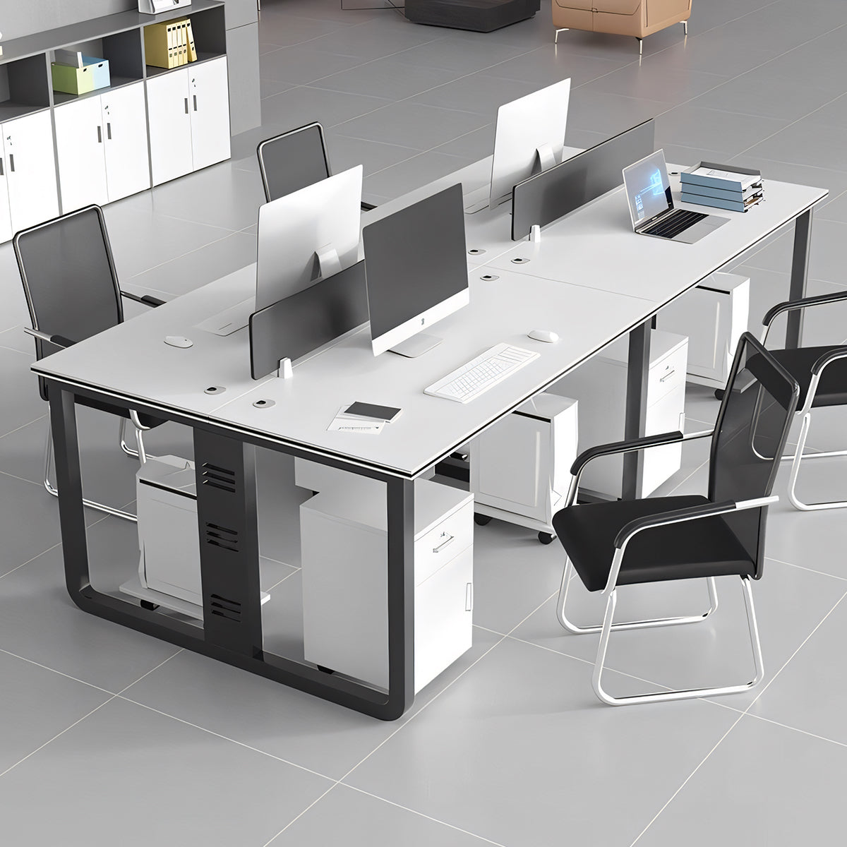 モダン 洗練 プロフェッショナル オフィスデスク 木目調 メラミン化粧板 スチール 配線穴 BGZ-T130