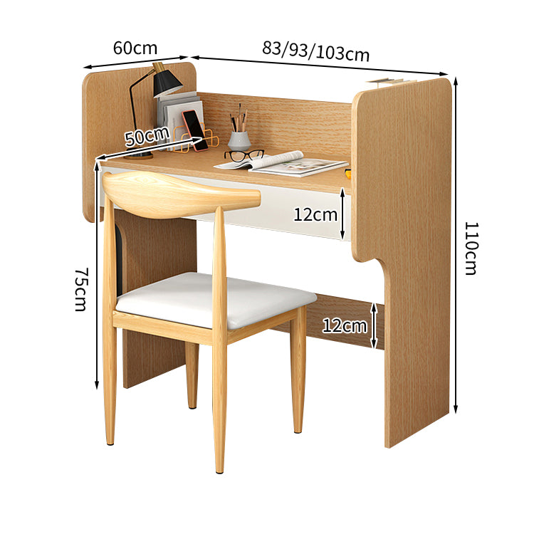 オフィスデスク デスク パーテーションデスク 自習室用デスク 事務机 木目調 エコ素材 R加工 BGZ-T141
