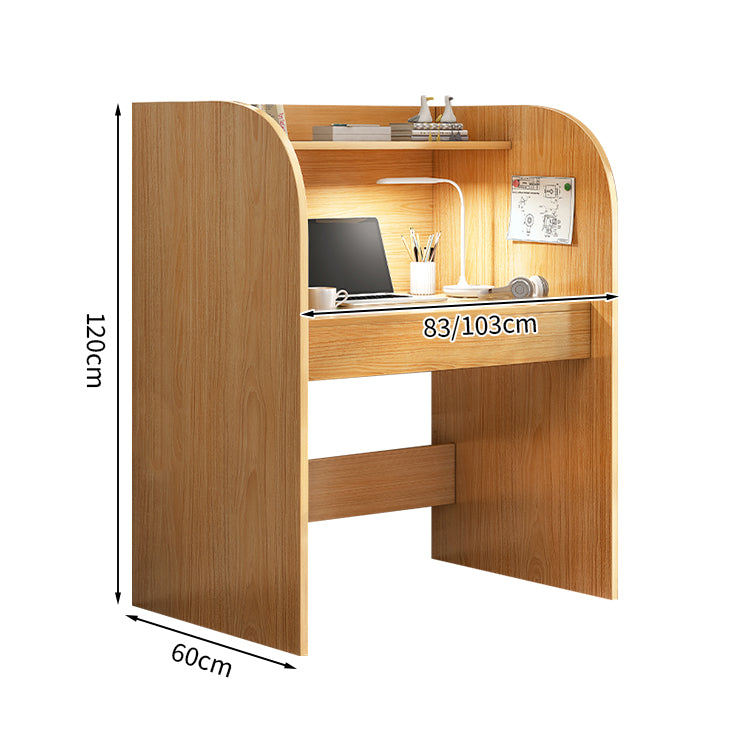 オフィスデスク デスク 自習室用デスク 事務机 木目調 R加工 本棚 R加工 配線孔付き BGZ-T142