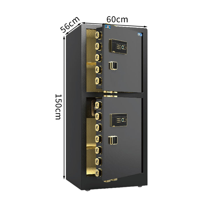 金庫 電子金庫 テンキー式金庫 WIFI対応 大容量 分類収納 アラームシステム スチールラッチ 指紋認証 BXG-T020