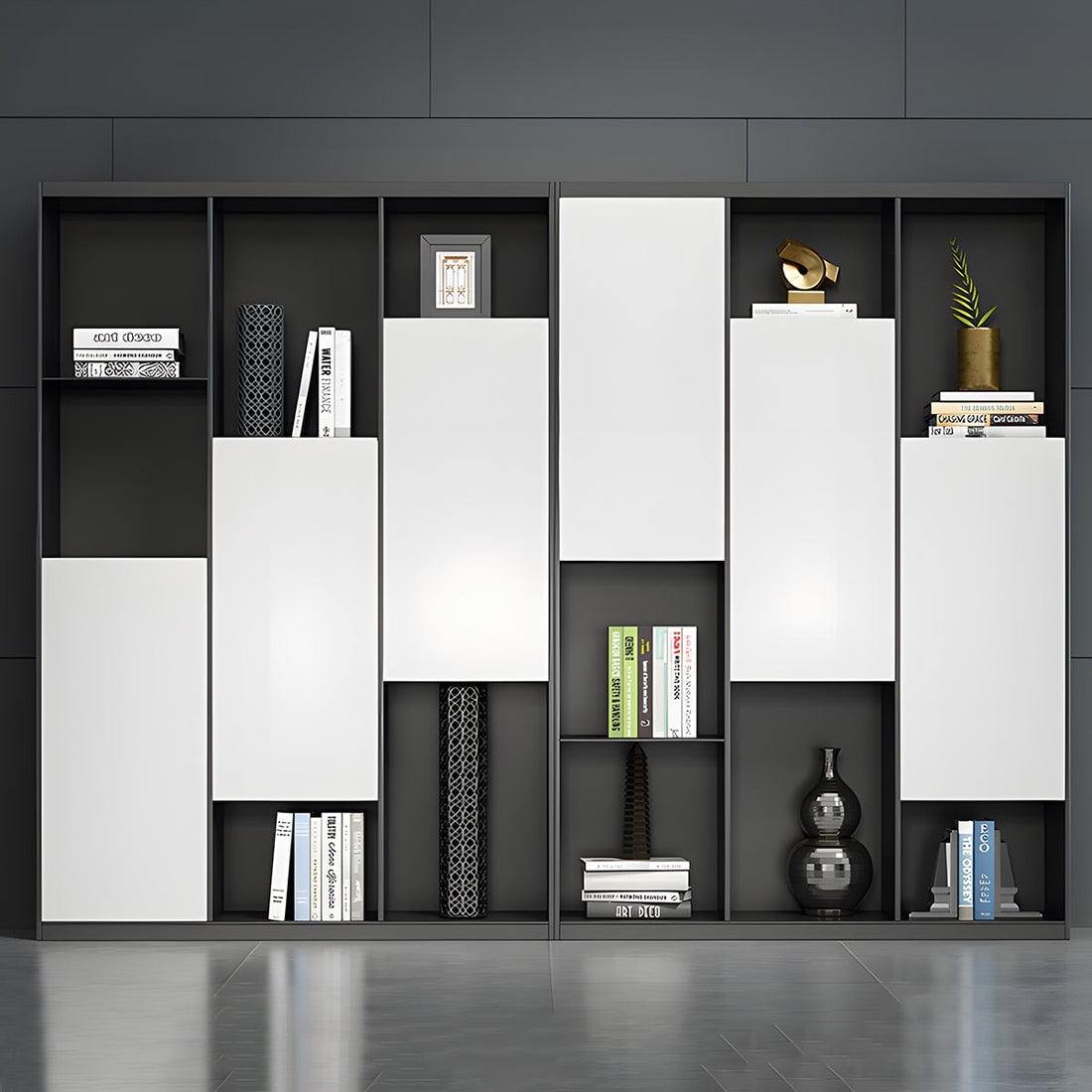 オフィス収納 収納キャビネット ファイリングキャビネット 書類整理棚 HDF エコ素材 分類収納 シンプルモダン ホワイト カスタマイズ可能  metamall