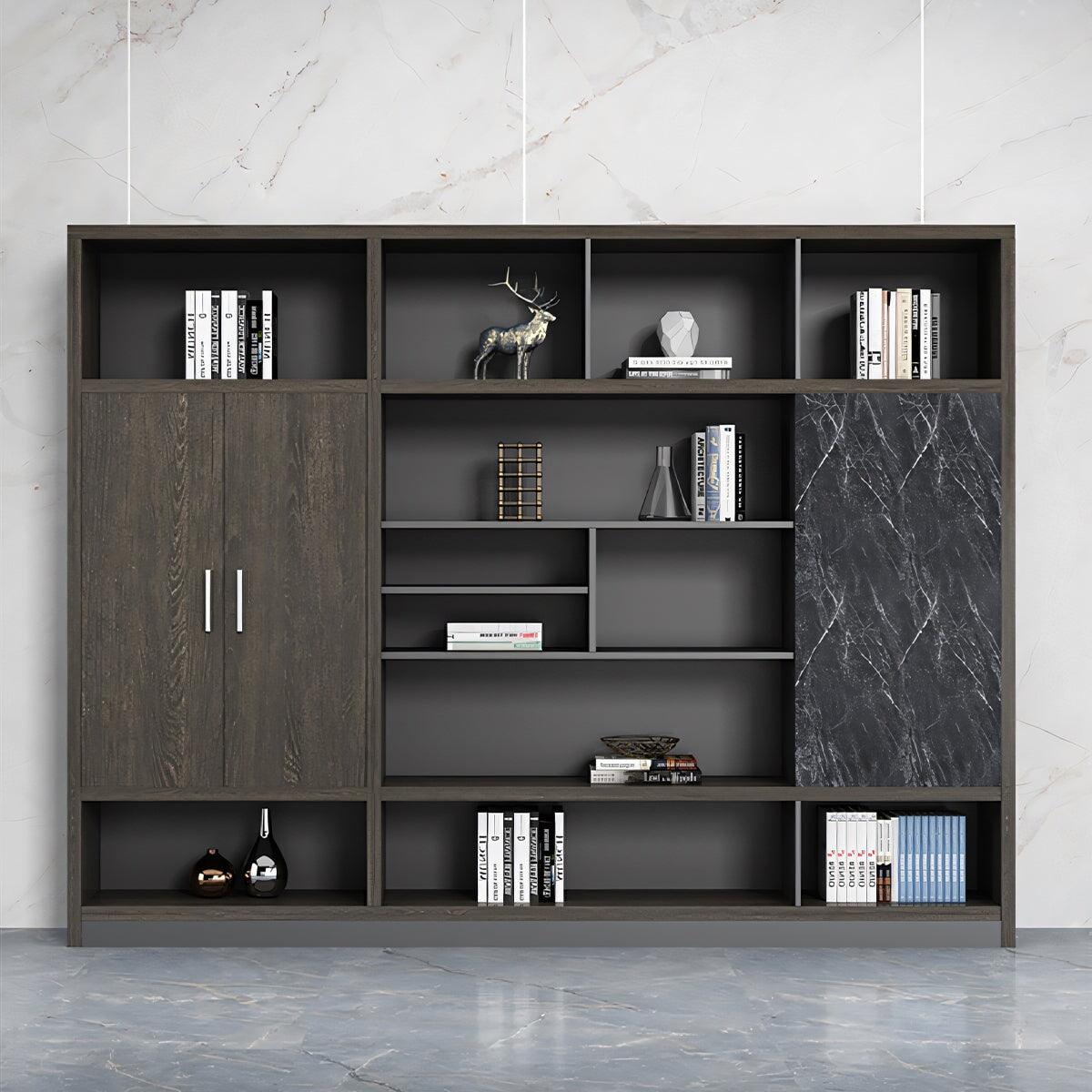 収納 オフィス収納 キャビネット チェスト ファイルキャビネット ディスプレイラック 木目調 シンプル カスタマイズ可能 CWG-T082 TOMOKAGU