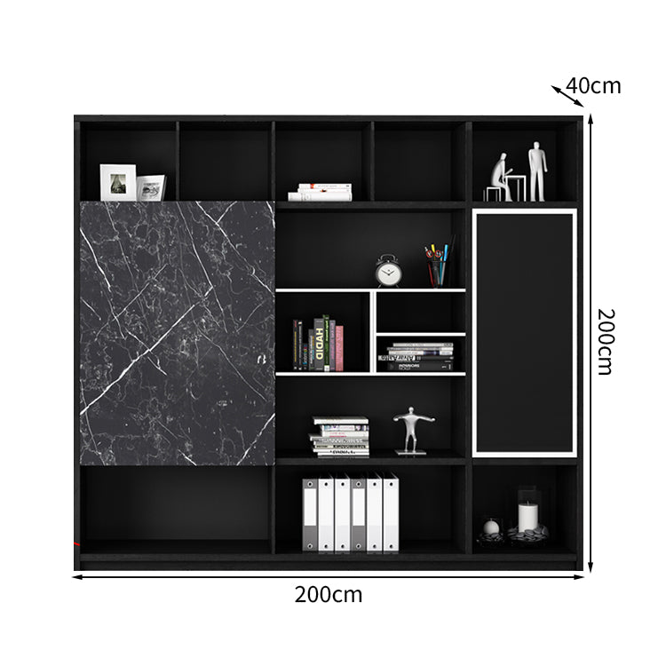 オープン収納 大理石調 エグゼクティブデスク 役員デスク 役員デスク 社長室 社長机 木目 高級感 エレガント カスタマイズ可能 LBZ-T011