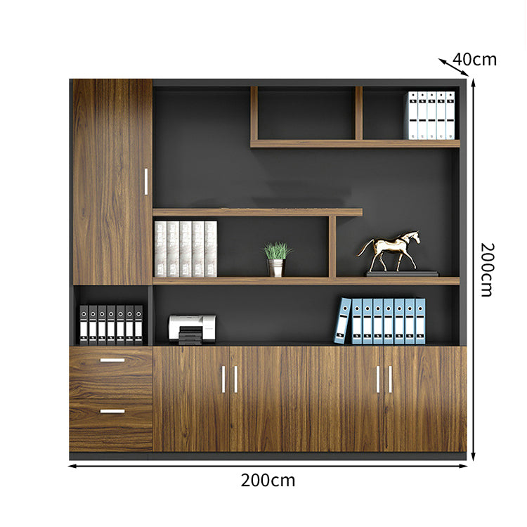 大容量 サイドキャビネット エグゼクティブデスク 社長机 役員室 法人 ダイヤル錠 配線孔 木目調 穏やか 重厚感 カスタマイズ可能 LBZ-T001