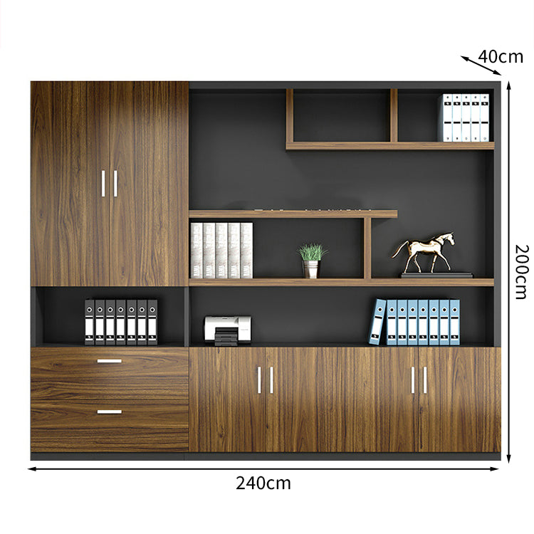 大容量 サイドキャビネット エグゼクティブデスク 社長机 役員室 法人 ダイヤル錠 配線孔 木目調 穏やか 重厚感 カスタマイズ可能 LBZ-T001