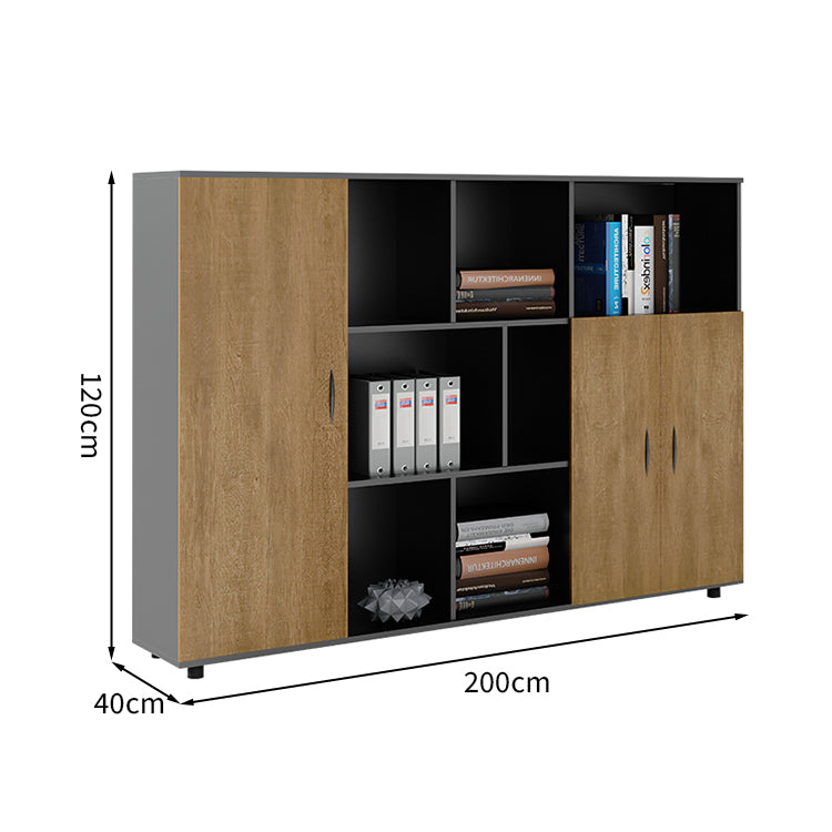 大容量 キャビネット オフィスデスク 役員デスク L字型 会社用 事務 配線孔 幕板 重厚感 穏やか 上質 LBZ-T038