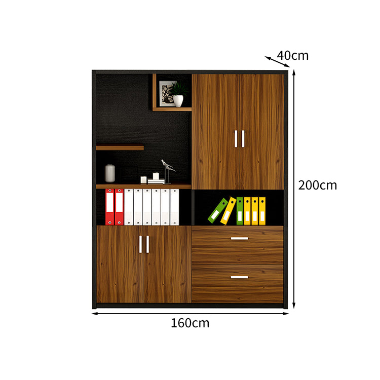 配線ボックス付き 社長机 役員用デスク 重役デスク 社長室 エグゼクティブデスク ロック付き オフィスデスク ウォールナット カスタマイズ可能 LBZ-T005