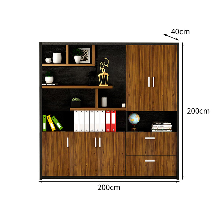 配線ボックス付き 社長机 役員用デスク 重役デスク 社長室 エグゼクティブデスク ロック付き オフィスデスク ウォールナット カスタマイズ可能 LBZ-T005
