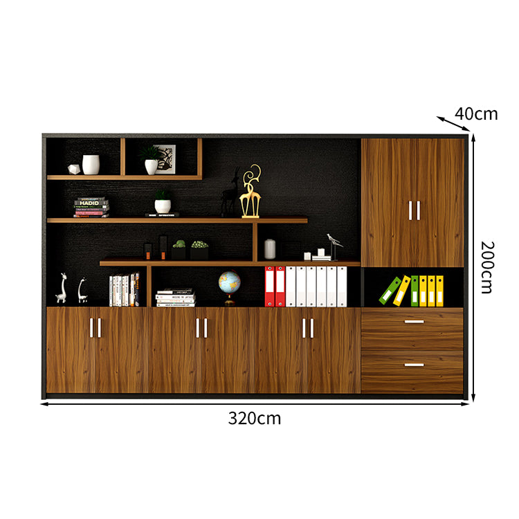 配線ボックス付き 社長机 役員用デスク 重役デスク 社長室 エグゼクティブデスク ロック付き オフィスデスク ウォールナット カスタマイズ可能 LBZ-T005