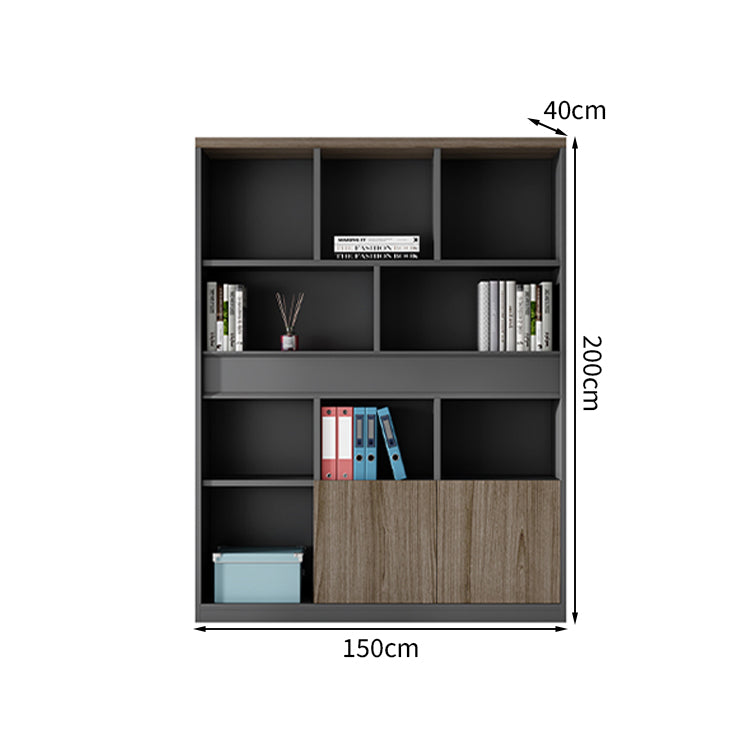 キャビネット スタイリッシュ 木目調 収納力抜群 衣類収納 オープン収納 扉付き収納 幕板付き エコ素材 メラミン化粧板 CWG-T118