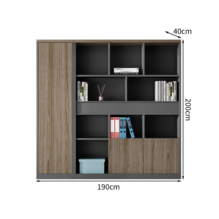 キャビネット スタイリッシュ 木目調 収納力抜群 衣類収納 オープン収納 扉付き収納 幕板付き エコ素材 メラミン化粧板 CWG-T118