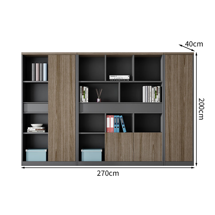 キャビネット スタイリッシュ 木目調 収納力抜群 衣類収納 オープン収納 扉付き収納 幕板付き エコ素材 メラミン化粧板 CWG-T118