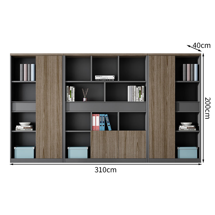 キャビネット スタイリッシュ 木目調 収納力抜群 衣類収納 オープン収納 扉付き収納 幕板付き エコ素材 メラミン化粧板 CWG-T118