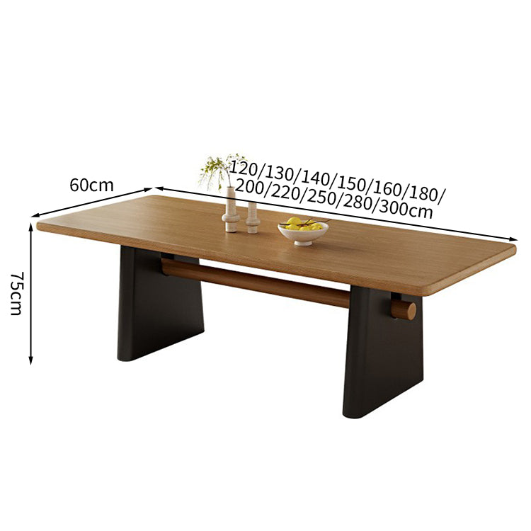 天然木 パイン材 ダイニングテーブル 木目調 R加工 厚みのある脚 メッシュ 広々とした天板 カスタマイズ可能 CZ-T010