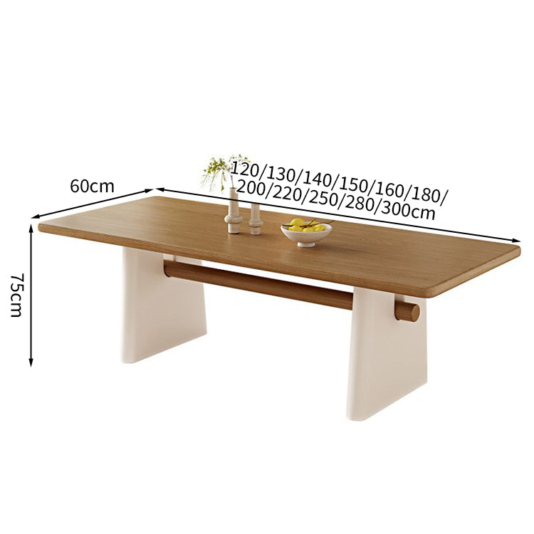 天然木 パイン材 ダイニングテーブル 木目調 R加工 厚みのある脚 メッシュ 広々とした天板 カスタマイズ可能 CZ-T010