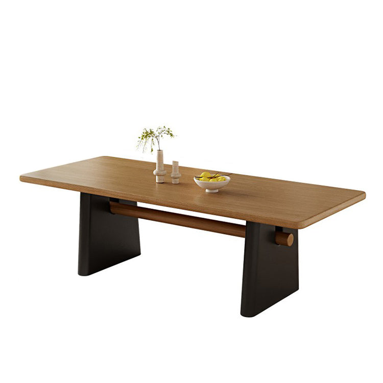 天然木 パイン材 ダイニングテーブル 木目調 R加工 厚みのある脚 メッシュ 広々とした天板 カスタマイズ可能 CZ-T010