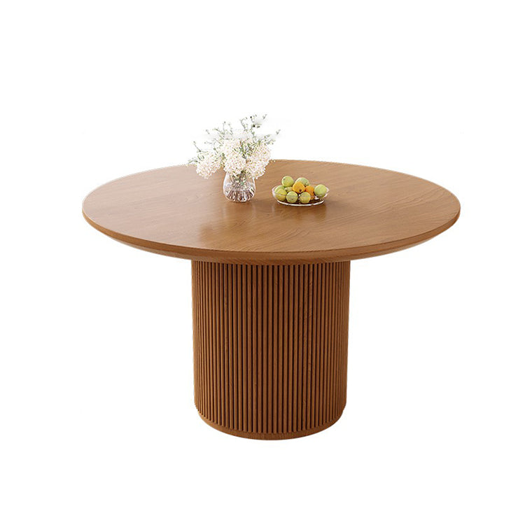 ダイニングテーブル パイン材 丸みを帯びたデザイン 厚みのある天板 木目調 広々とした天板 円形 カスタマイズ可能 CZ-T013