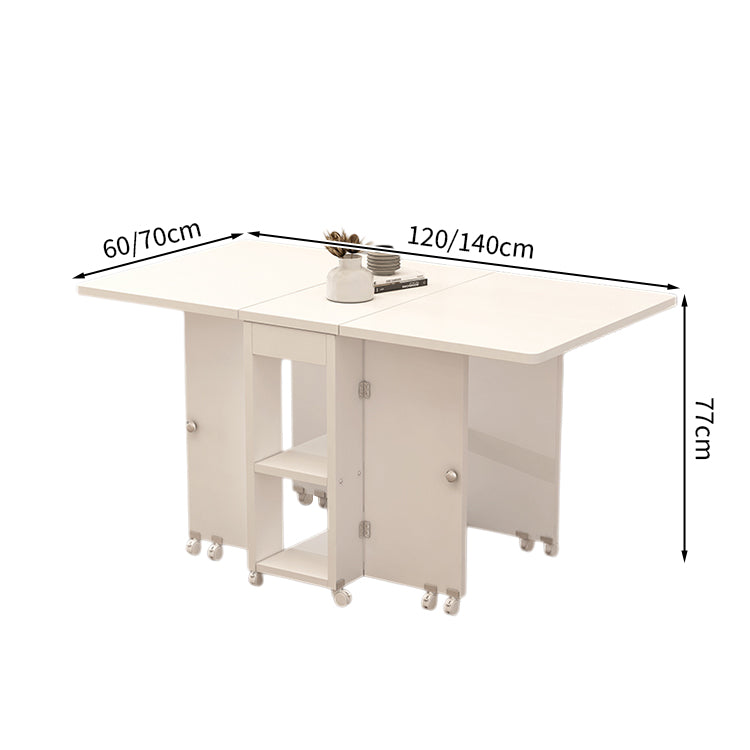 ダイニングテーブル 多目的 メラミン化粧板 無臭 広々とした天板 R加工 オープン収納 分類収納 CZ-T050