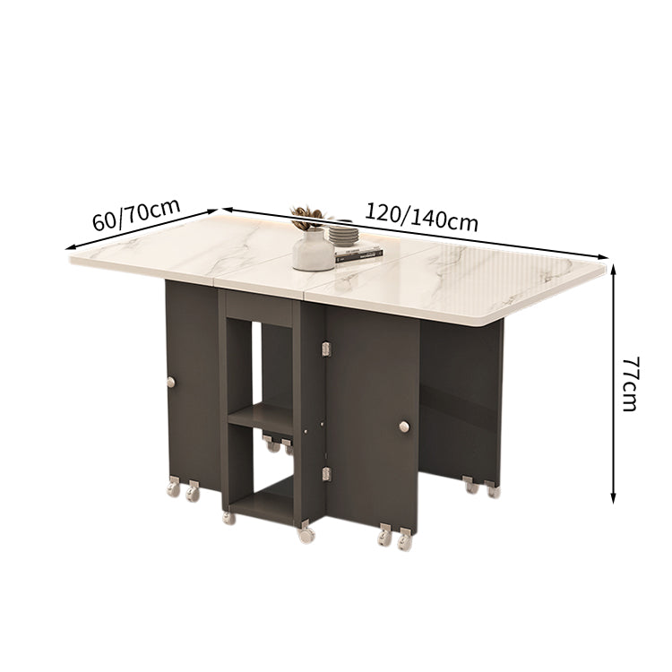 ダイニングテーブル 多目的 メラミン化粧板 無臭 広々とした天板 R加工 オープン収納 分類収納 CZ-T050