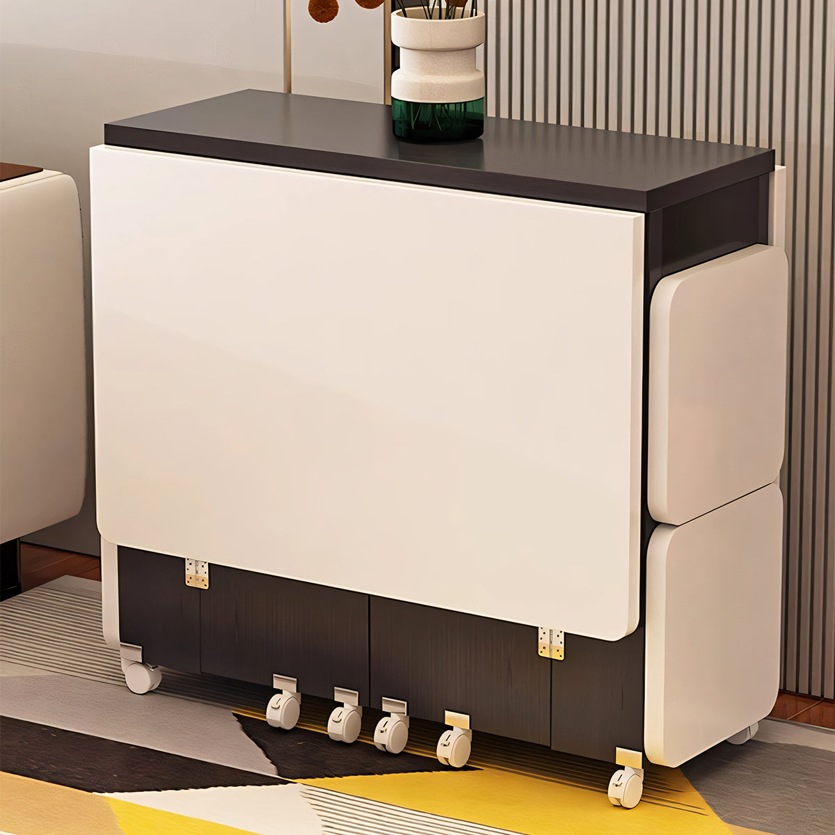 ダイニングテーブル 多目的 メラミン化粧板 無臭 広々とした天板 R加工 オープン収納 分類収納 CZ-T050