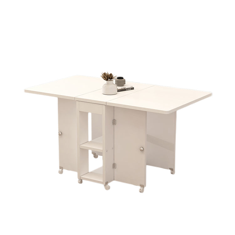 ダイニングテーブル 多目的 メラミン化粧板 無臭 広々とした天板 R加工 オープン収納 分類収納 CZ-T050