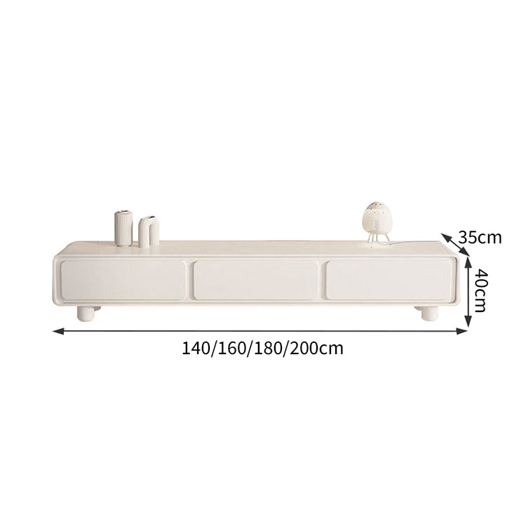 テレビボード テレビ台 TVボード モダン シンプル ホワイト 収納力抜群 引き出し 大容量 R加工 スライドレール 金属製 DSG-T031
