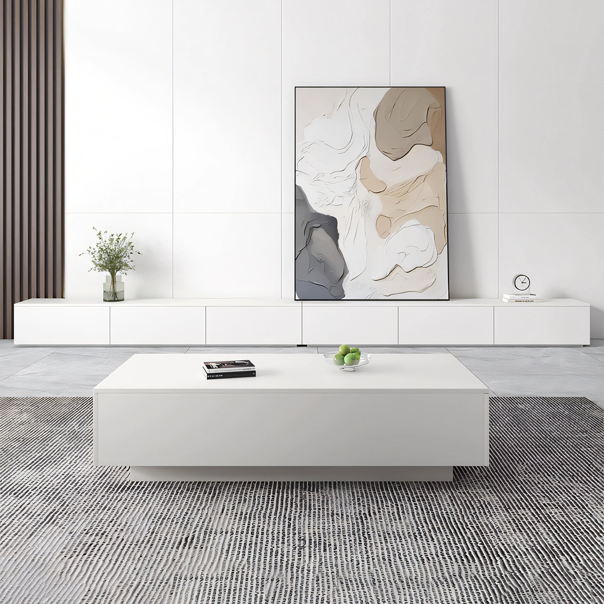 テレビボード テレビ台 TVボード 高級感 ブラック メラミン化粧板 エコ素材 台輪 引き出し 大容量 収納力抜群 配線孔付き カスタマイズ可能 DSG-T032