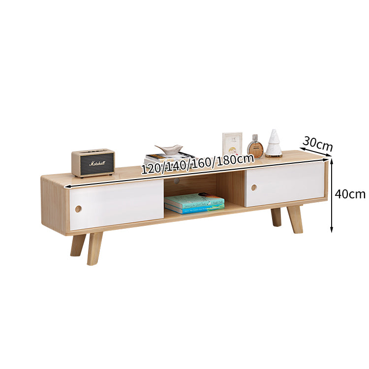 テレビ台 テレビボード TVボード シンプル 分類収納 引き出し 扉付き収納 オープン収納 R加工 パイン材 天然木 配線孔付き DSG-T037