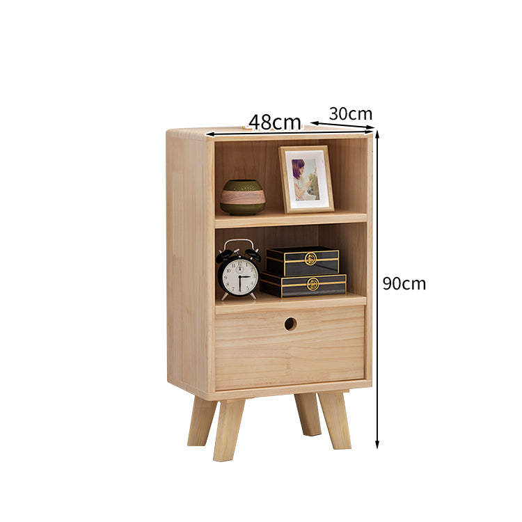 テレビ台 テレビボード TVボード シンプル 分類収納 引き出し 扉付き収納 オープン収納 R加工 パイン材 天然木 配線孔付き DSG-T037