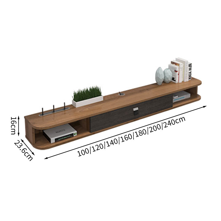 テレビボード テレビ台 TVボード 壁掛け式 省スペース メラミン化粧板 エコ素材 収納力抜群 大容量 R加工 DSG-T039