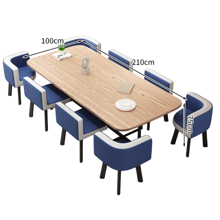 ミーティングテーブル 会議テーブル 石目調 R加工 スチールフレーム カーボンスチール メラミン化粧板 エコ素材 カスタマイズ可能 HYZ-T114