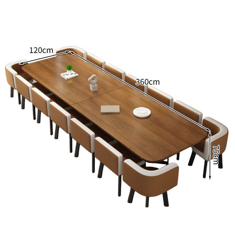 ミーティングテーブル 会議テーブル 石目調 R加工 スチールフレーム カーボンスチール メラミン化粧板 エコ素材 カスタマイズ可能 HYZ-T114