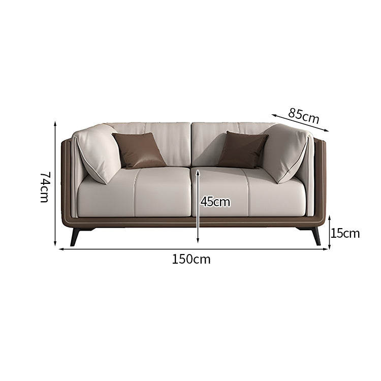 ナッパレザー 高反発ウレタン 柔らか 弾力性 人間工学 天然木フレーム 安定性 広め ゆとり ソファ 応接ソファ 穏やか エレガント 上品 グレー JDSF-K010