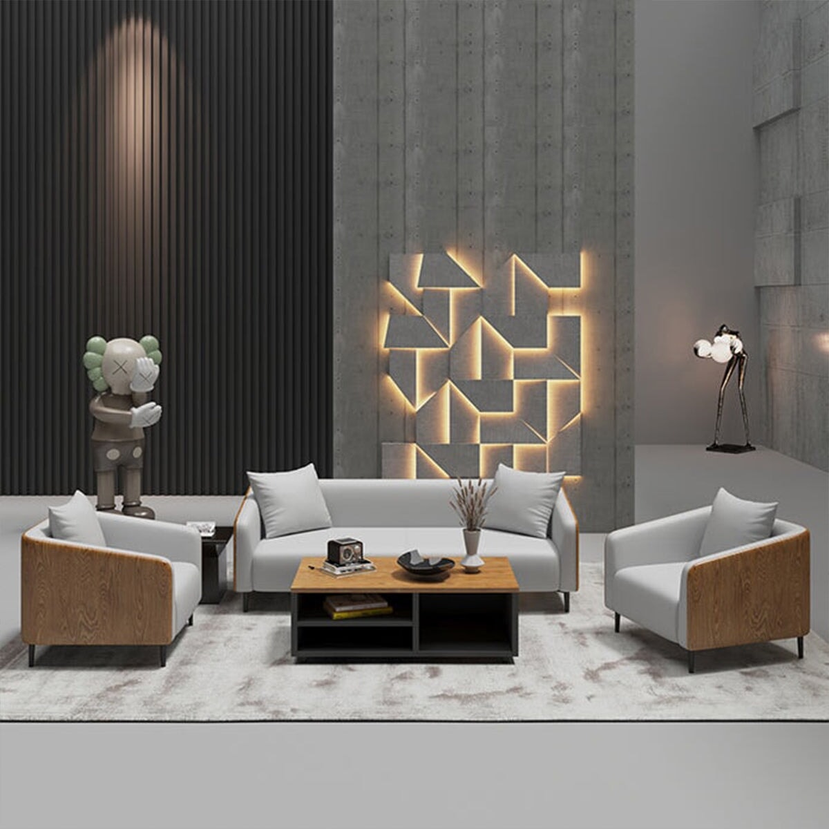 ポリプロピレン繊維充填 ラテックス充填 天然素材 体圧分散 木製フレーム 応接セット 応接ソファー センターテーブル 高級感 JDSF-T078 TOMOKAGU