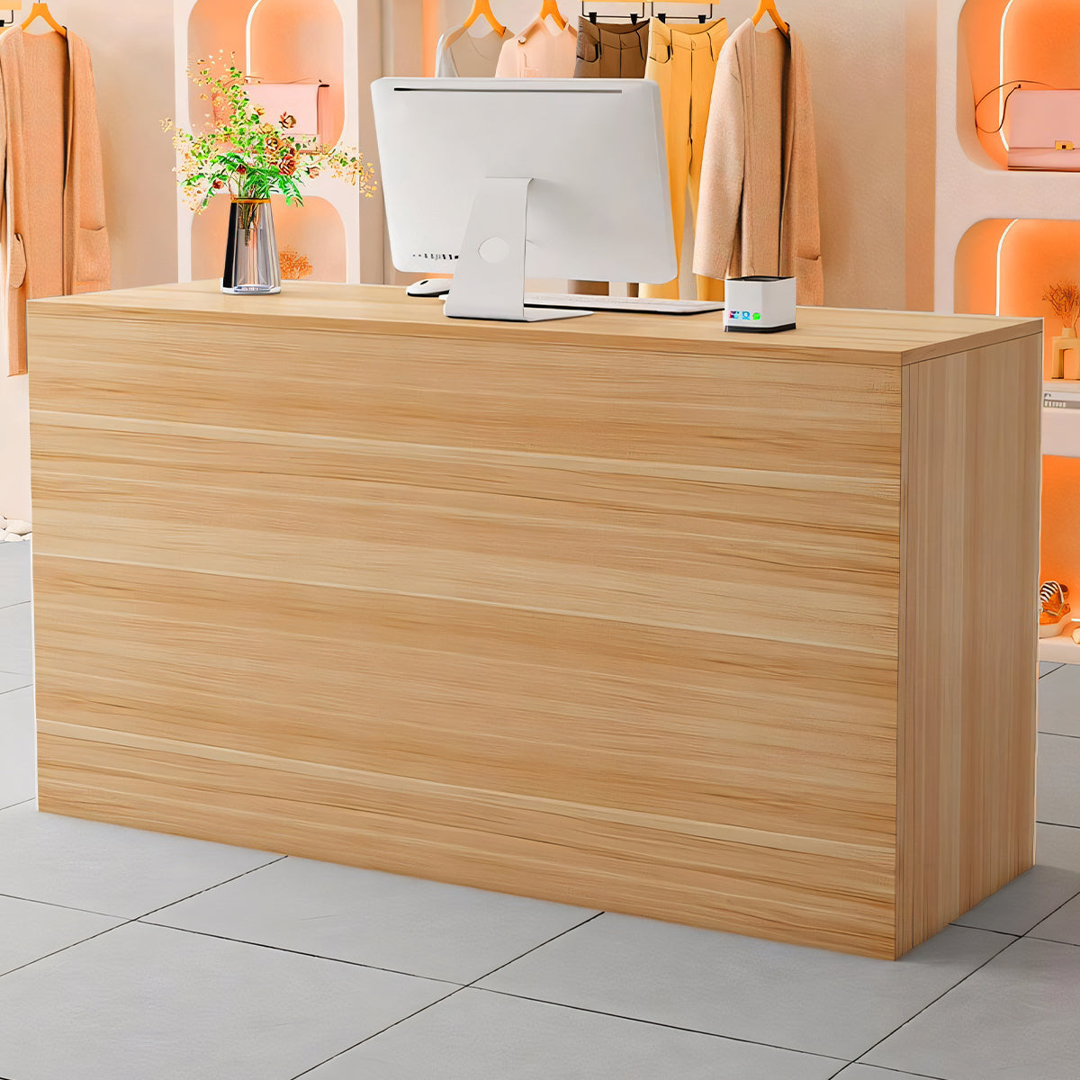 サイドキャビネット 引き出し付き 受付カウンター オフィス受付 レジカウンター カウンター 業務用 シンプル ブラック ホワイト カスタマイズ可能 JDT-T077