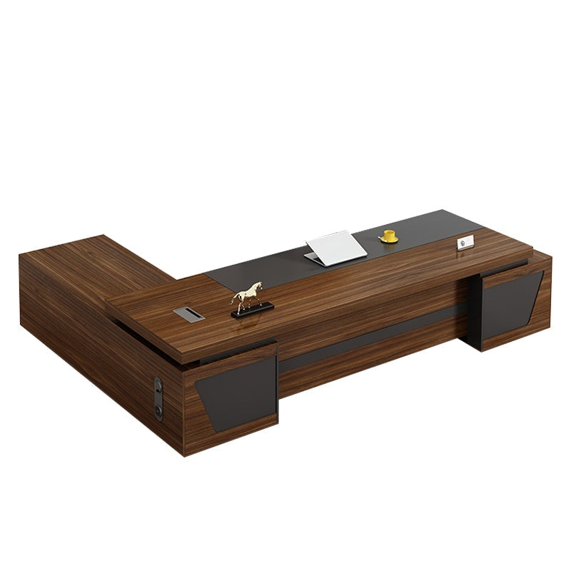 放熱穴付き ダイヤル錠付き エコ板材 無臭 重厚感 高級感 エグゼクティブデスク 社長机 オフィスデスク 人間工学 厚みがある 広々とした天板 ワイド カスタマイズ可能 LBZ-T042 tomokagu