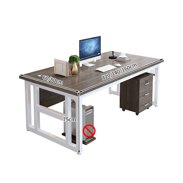 サイドキャビネット付き ロック付き エグゼクティブデスク 社長机 役員室 木目調 ウォールナット 穏やか ミニマル 錠付き 配線孔 PC収納 LBZ-T044