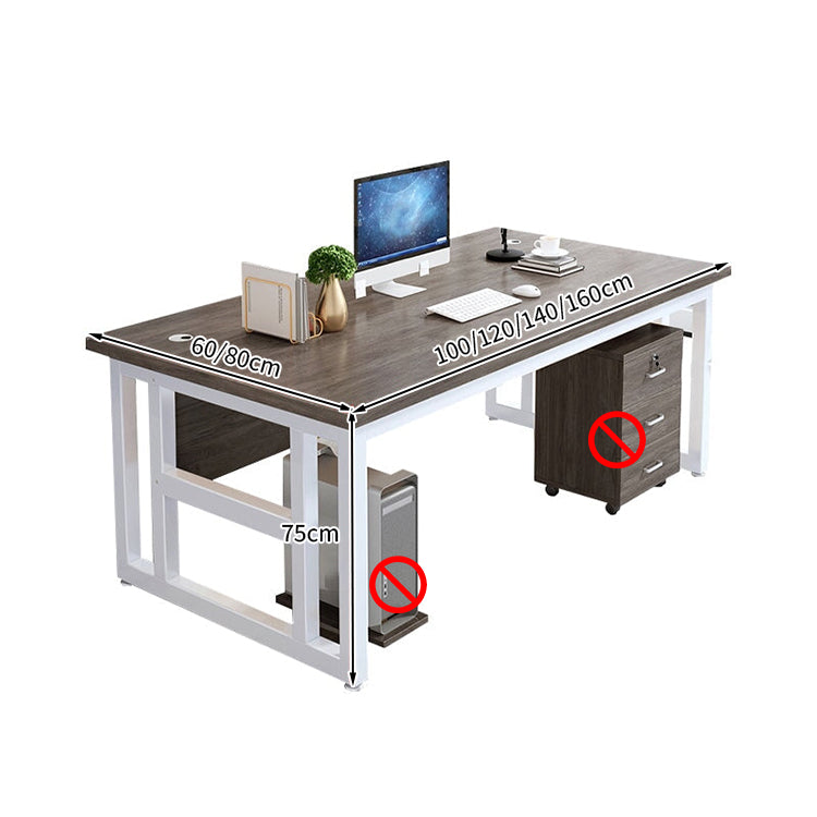 サイドキャビネット付き ロック付き エグゼクティブデスク 社長机 役員室 木目調 ウォールナット 穏やか ミニマル 錠付き 配線孔 PC収納 LBZ-T044