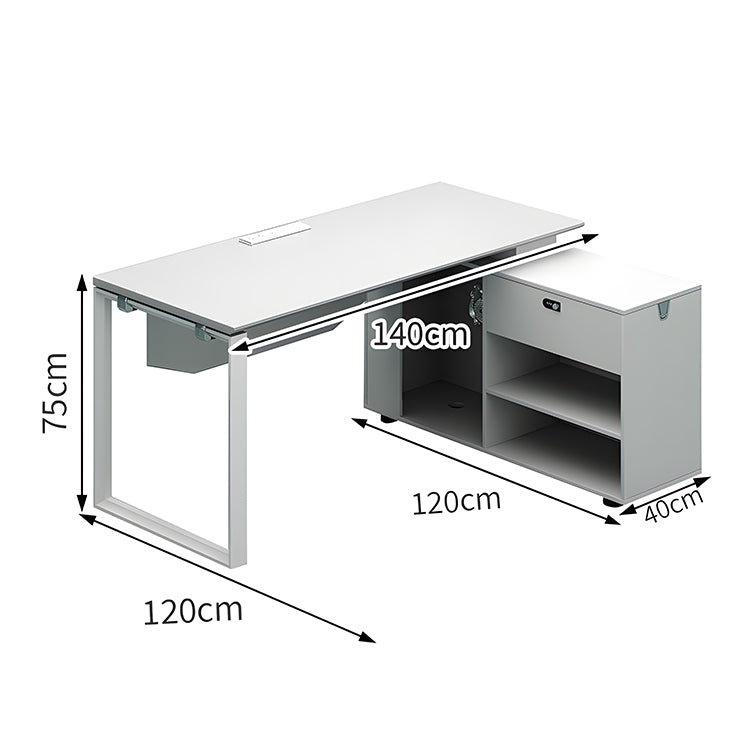 オフィス オフィスデスク デスク シンプル 洗練 収納 パーティションホワイト スチール MG-BGZ-LLS14