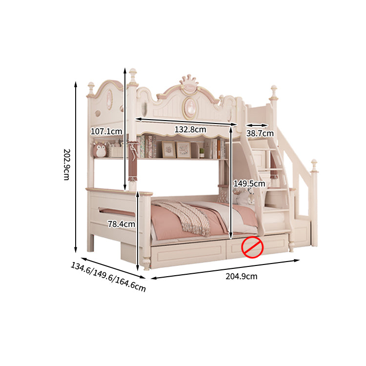 天然木 ラバーウッド 二段ベッド モダン オシャレ 引き出し 収納 落下防止ガード パームマットレス はしご SCC-T003