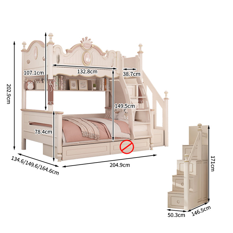 天然木 ラバーウッド 二段ベッド モダン オシャレ 引き出し 収納 落下防止ガード パームマットレス はしご SCC-T003