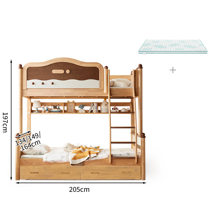 水性塗料 パームマットレス 二段ベッド はしご モダン 引き出し 天然木 落下防止ガード オシャレ SCC-T005