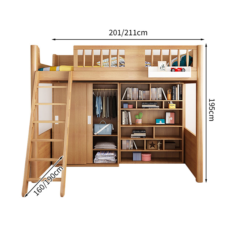 オシャレ モダン シック 二段ベッド ベッド パーム 木目調 大容量 分類収納 ブナ メラミン化粧板 無毒無臭 SCC-T011