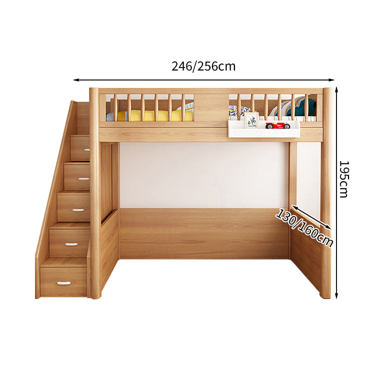 オシャレ モダン シック 二段ベッド ベッド パーム 木目調 大容量 分類収納 ブナ メラミン化粧板 無毒無臭 SCC-T011
