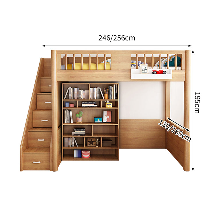 オシャレ モダン シック 二段ベッド ベッド パーム 木目調 大容量 分類収納 ブナ メラミン化粧板 無毒無臭 SCC-T011