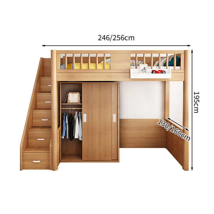 オシャレ モダン シック 二段ベッド ベッド パーム 木目調 大容量 分類収納 ブナ メラミン化粧板 無毒無臭 SCC-T011