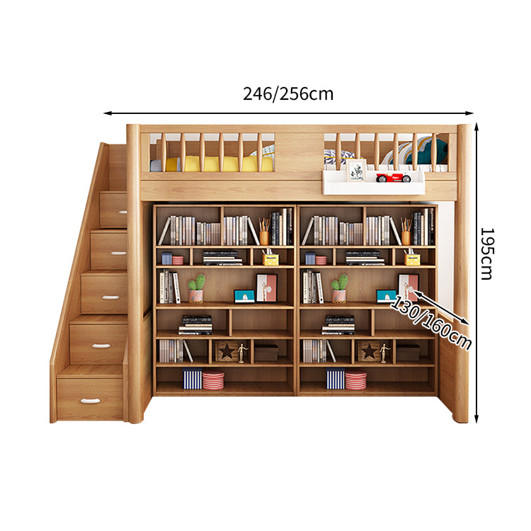 オシャレ モダン シック 二段ベッド ベッド パーム 木目調 大容量 分類収納 ブナ メラミン化粧板 無毒無臭 SCC-T011